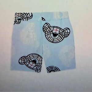 Burberry‎ NWT Roman Thomas bear print shorts, tailored baby blue, size 8y